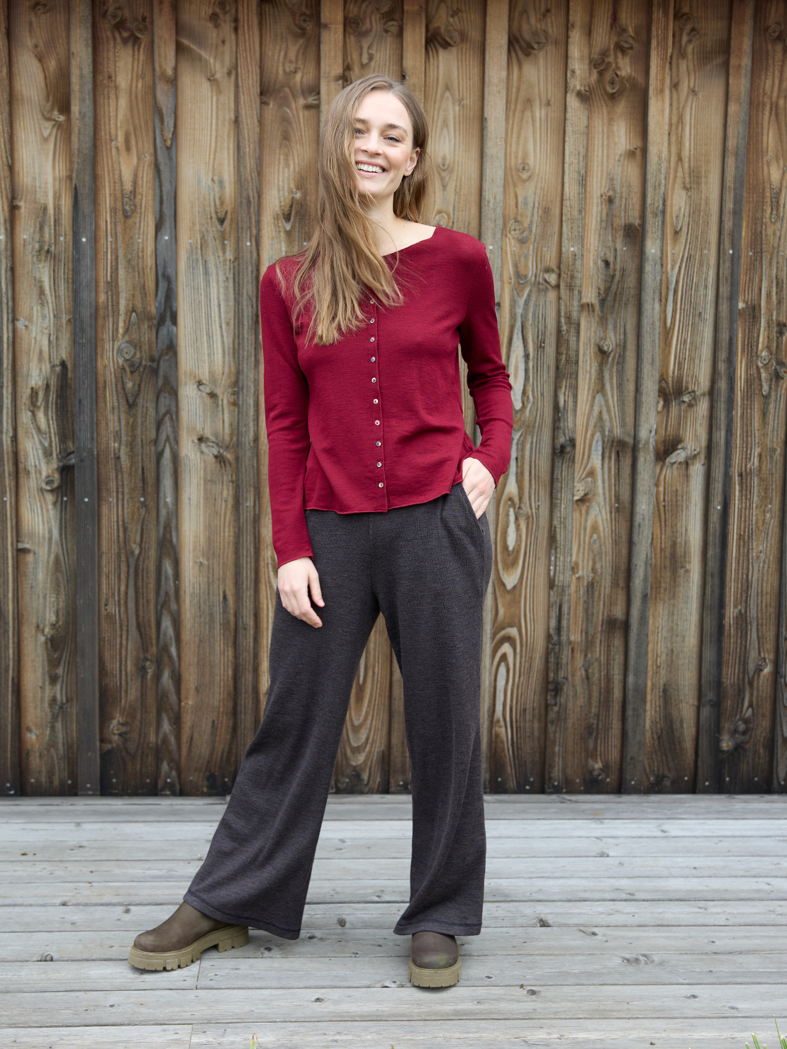Saga cardigan plain